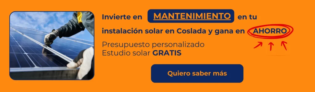 mantenimiento de placas solares en Coslada