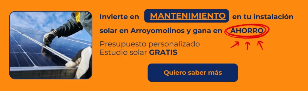 mantenimiento de placas solares en arroyomolinos